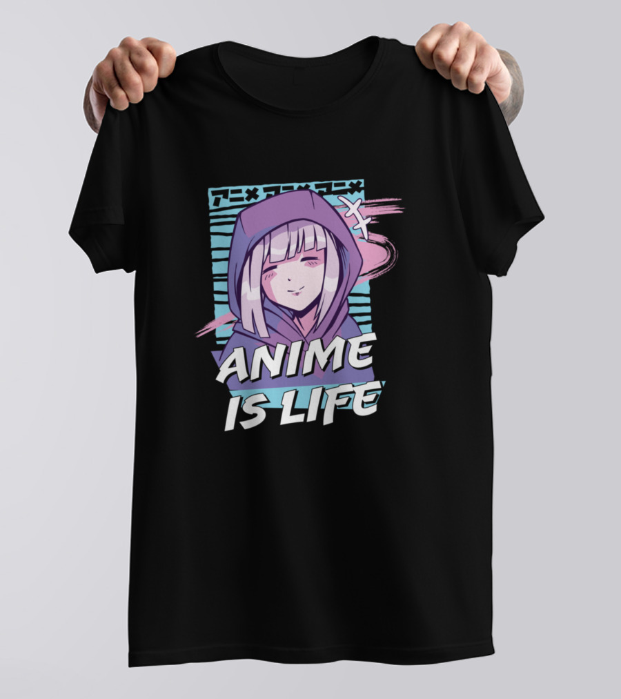 Anime Is Life Cute Anime Girl Otaku Hoodie Aesthetic T-Shirt