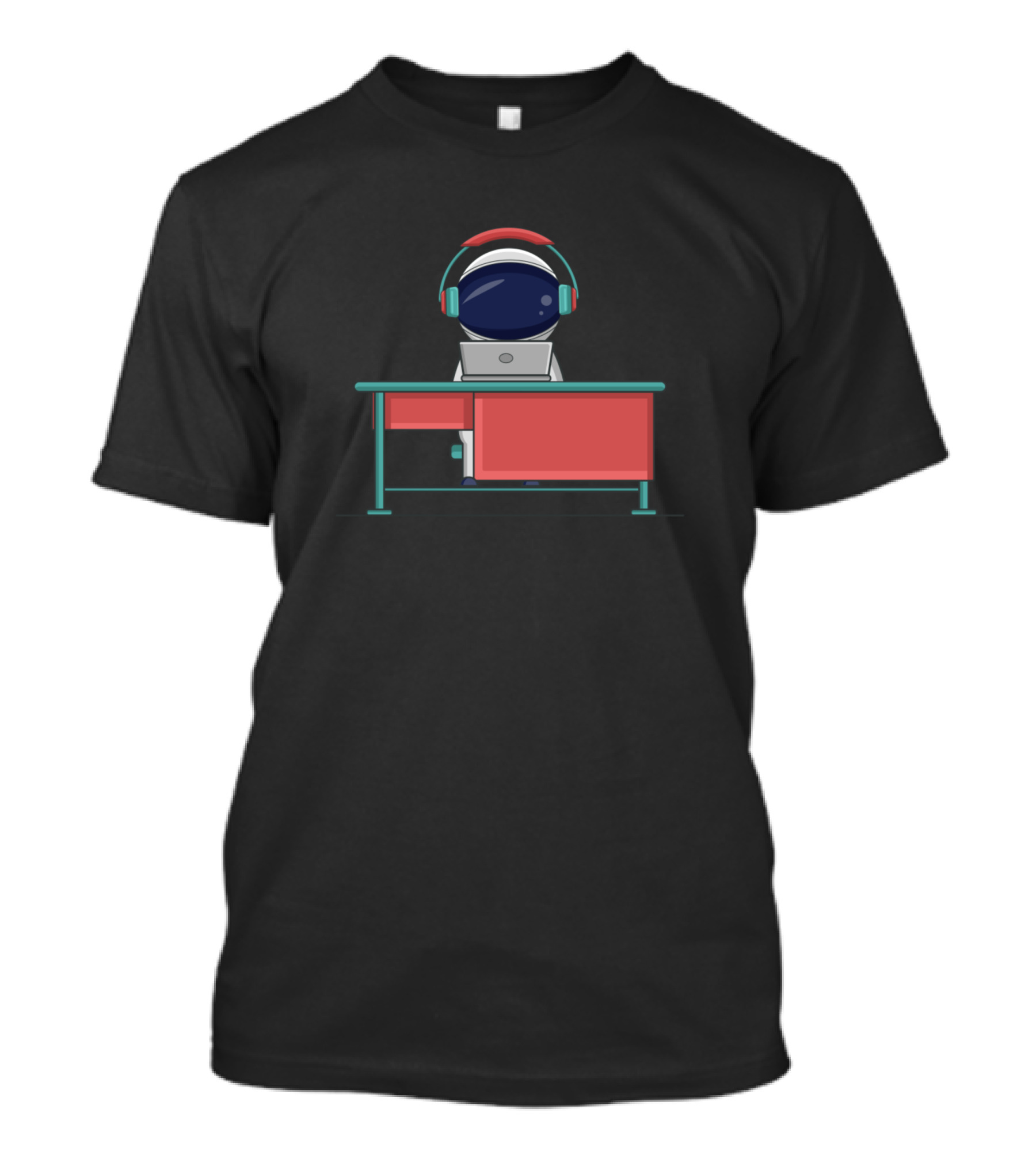 Astro Desk Laptop Headphones T-Shirt