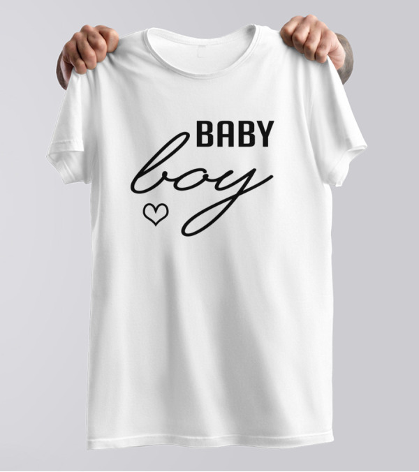 Baby Boy Gender Reveal Baby Boy Heart T-Shirt
