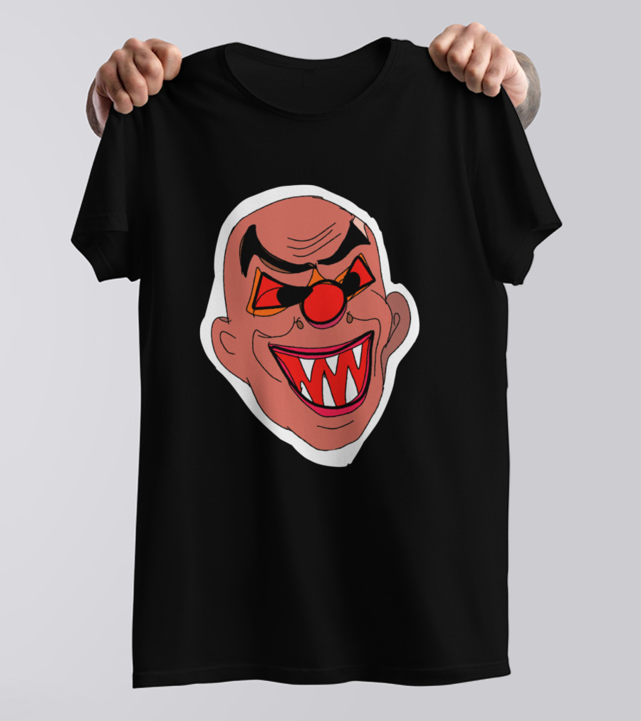 Bad Ugly Face Monster Creepy Clown Drawing T-Shirt