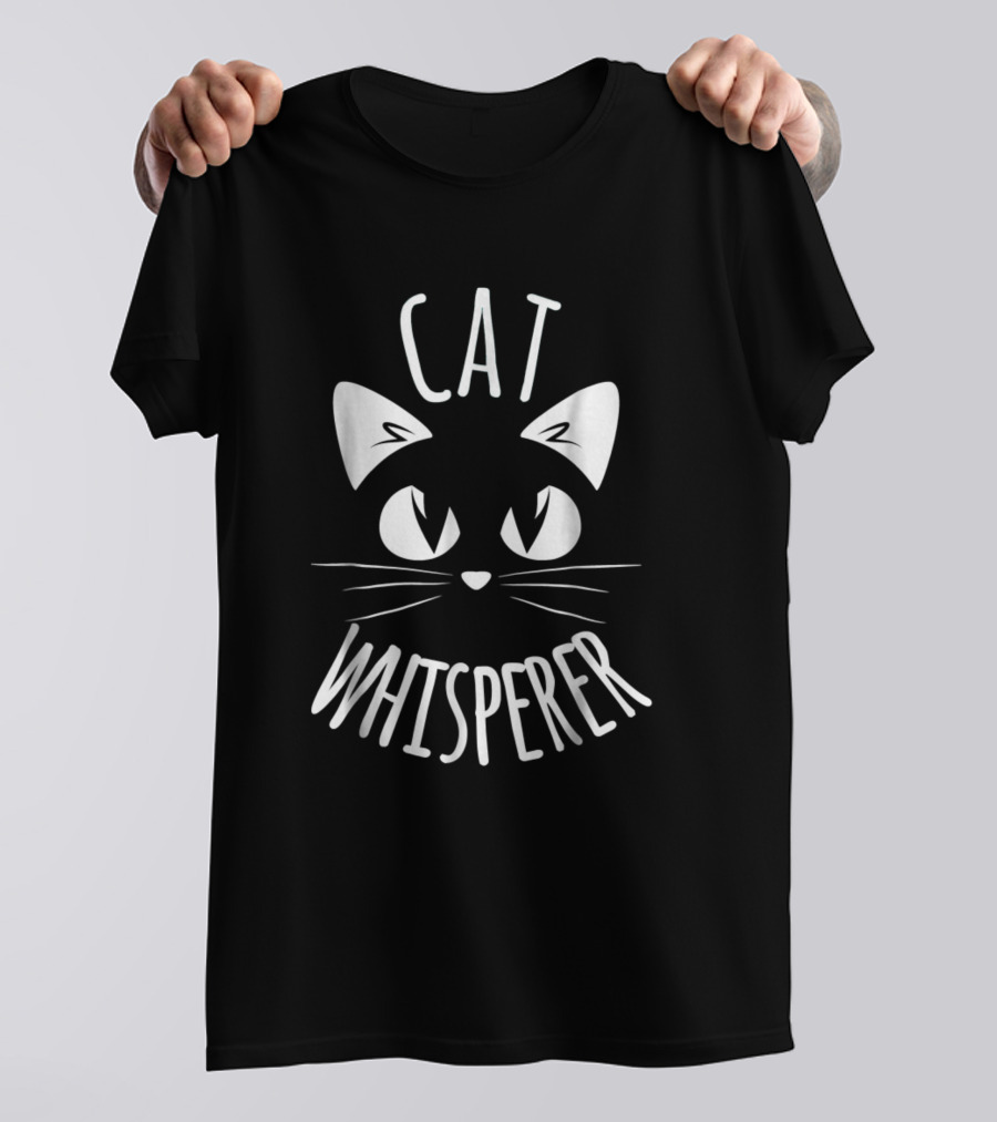 Cat Whisperer Cute Cat Face T-Shirt