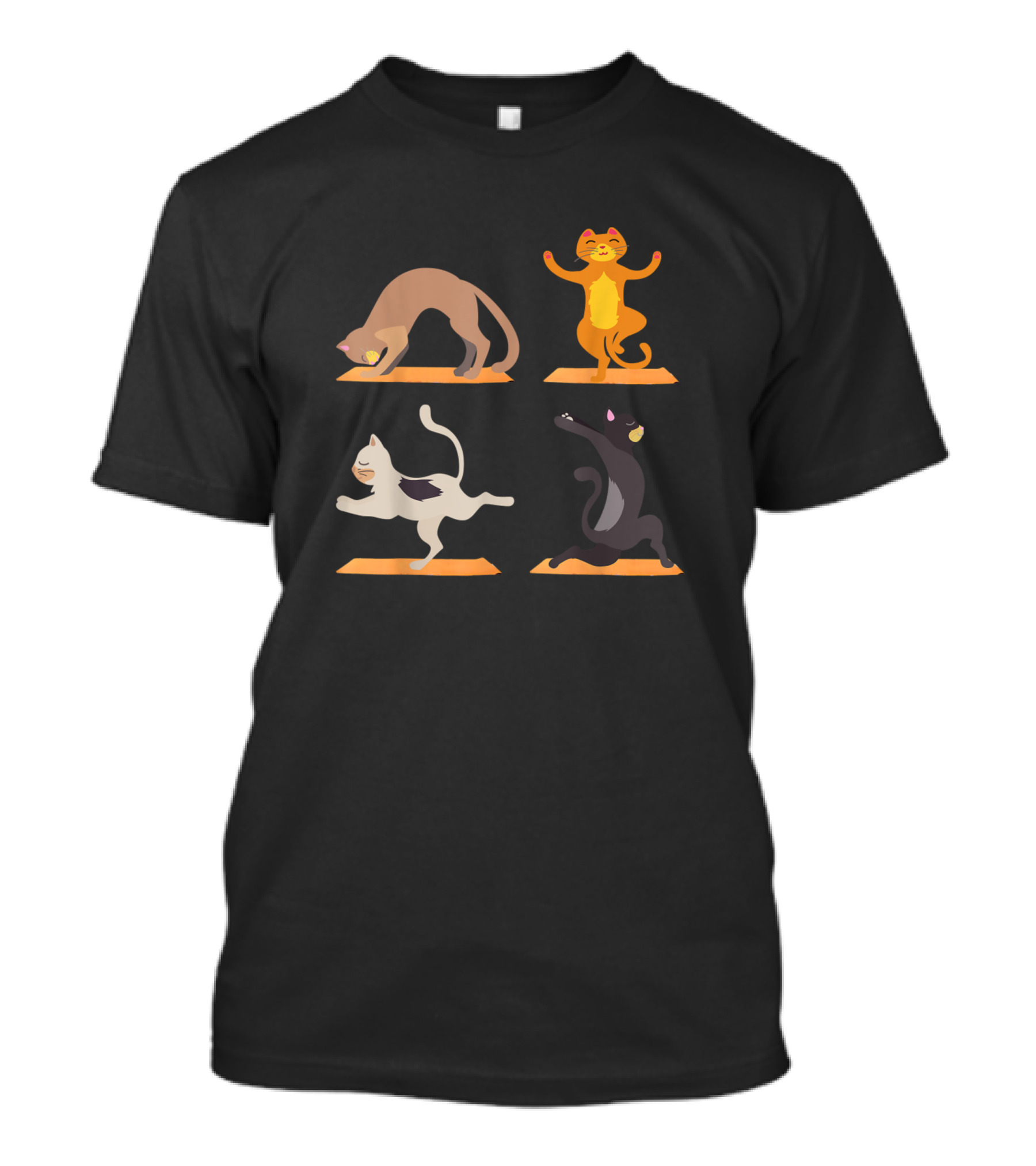 Cat Yoga Poses For Funny Cat Lovers T-Shirt