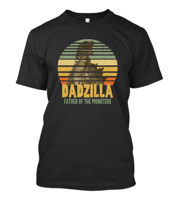 Dadzilla Father Of The Monsters Vintage Dad T-Shirt