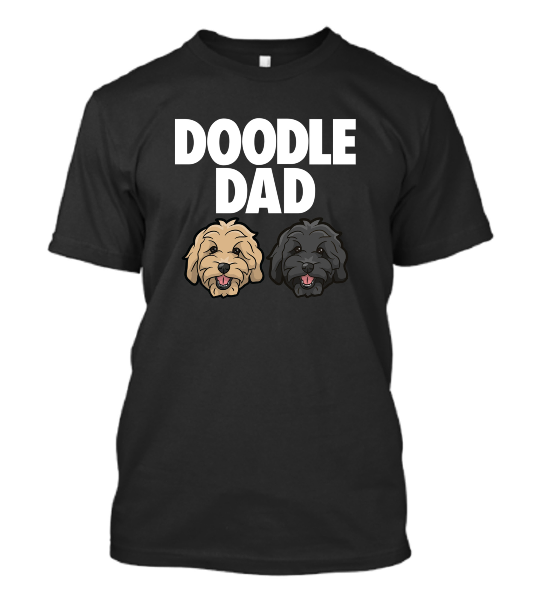 Doodle Dad Golden Doodle Dog Faces T-Shirt