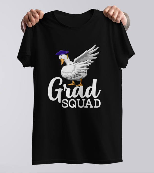 Grad Squad Dabbing Duck Graduation Ducklings T-Shirt