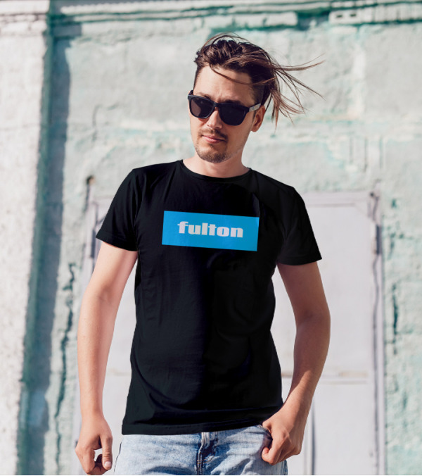 Fulton Blue Rectangular T-Shirt