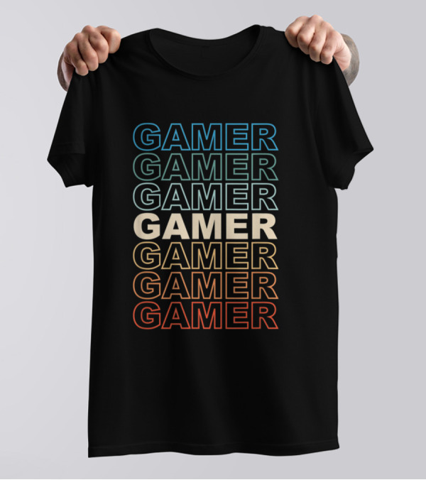 Gamer Retro Video Game Lovers Vintage Gaming T-Shirt