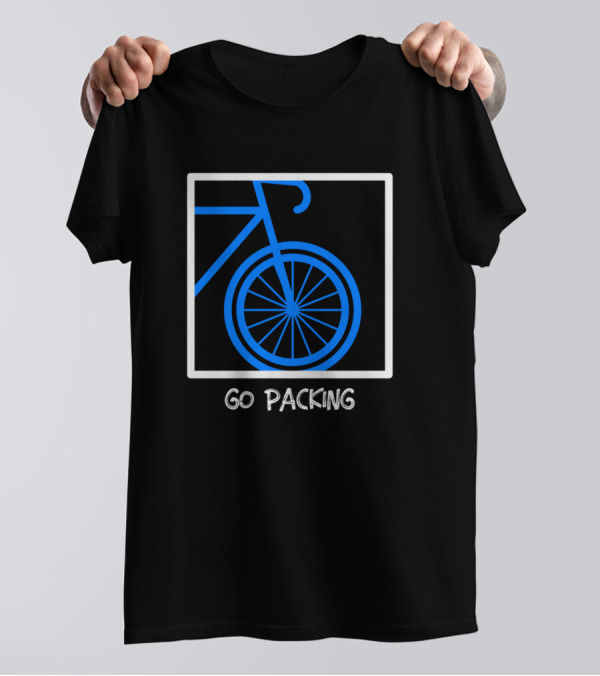 Go Packing Fun Bikepacking Bicycle Adventure T-Shirt