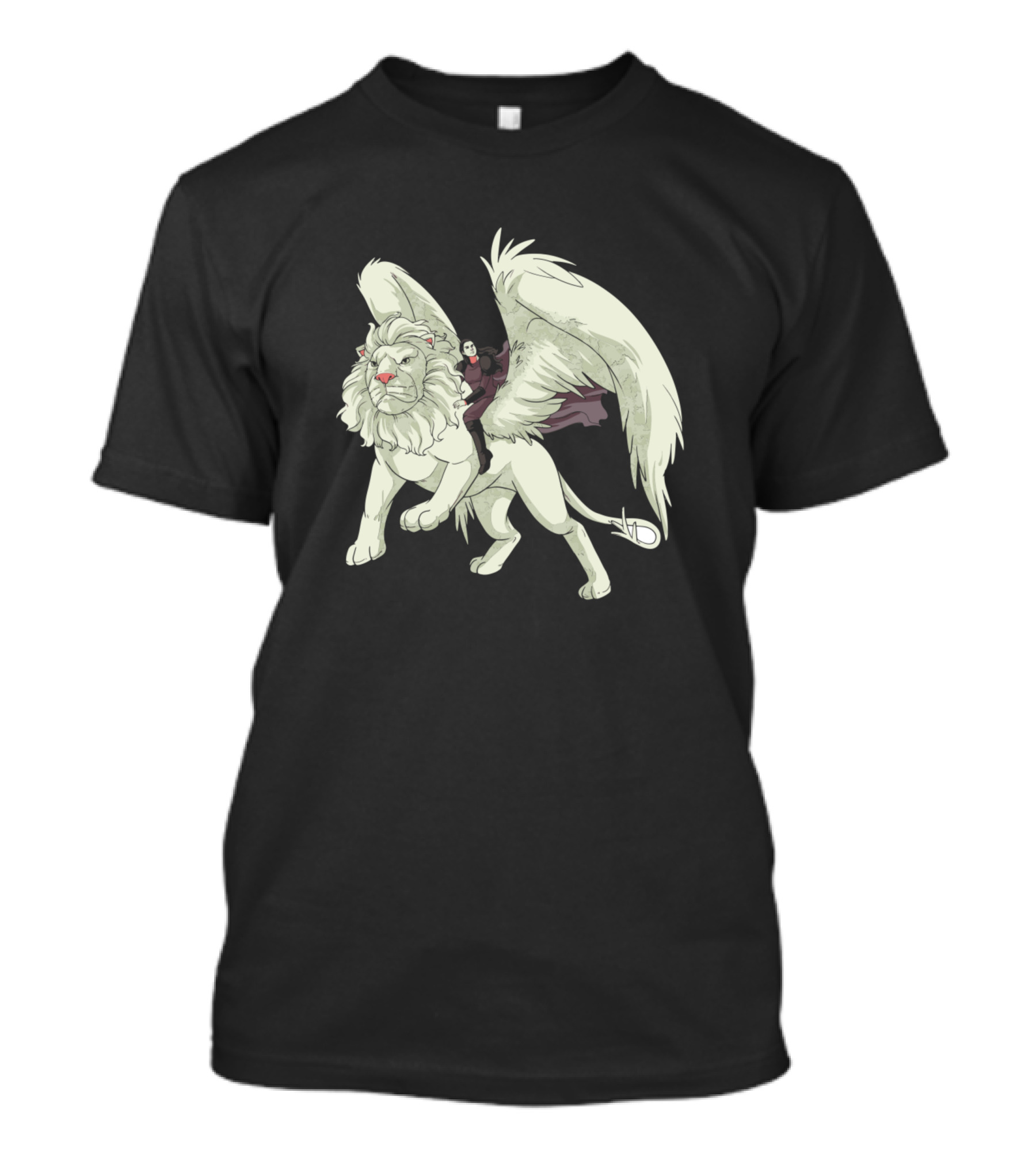 Griffin Fantasy Mythical Creature Rider With Wings T-Shirt
