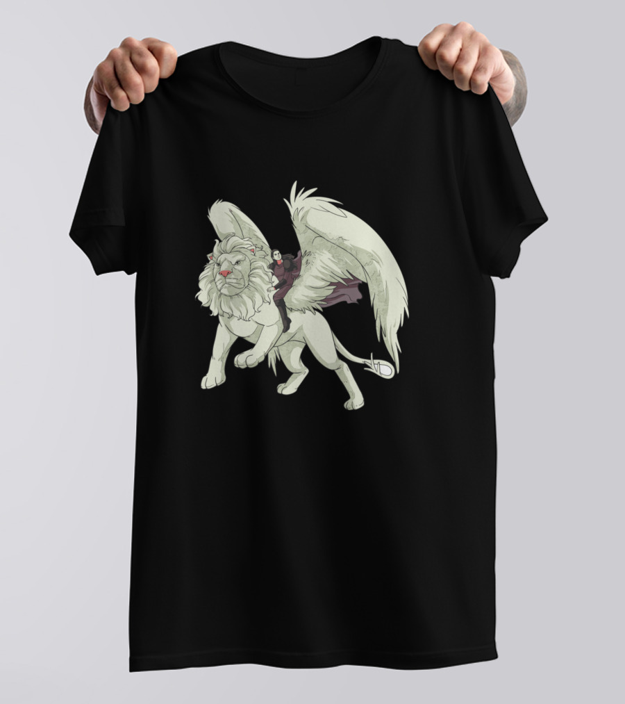 Griffin Fantasy Mythical Creature Rider With Wings T-Shirt