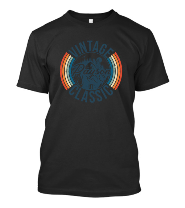 Vintage Classic Payson UT Retro Mountain Scene T-Shirt