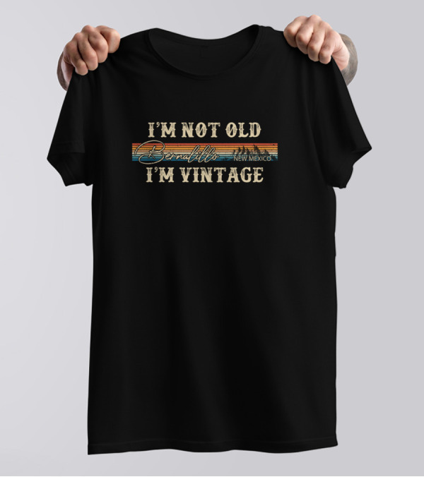 I'm Not Old I'm Vintage Bernalillo New Mexico Retro 80s 90s T-Shirt