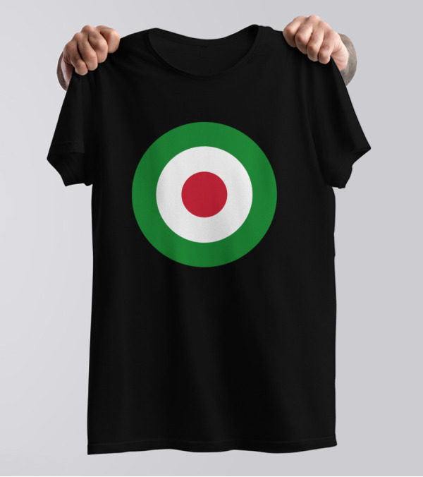 Italian Mod Target Symbol Circular Emblem T-Shirt