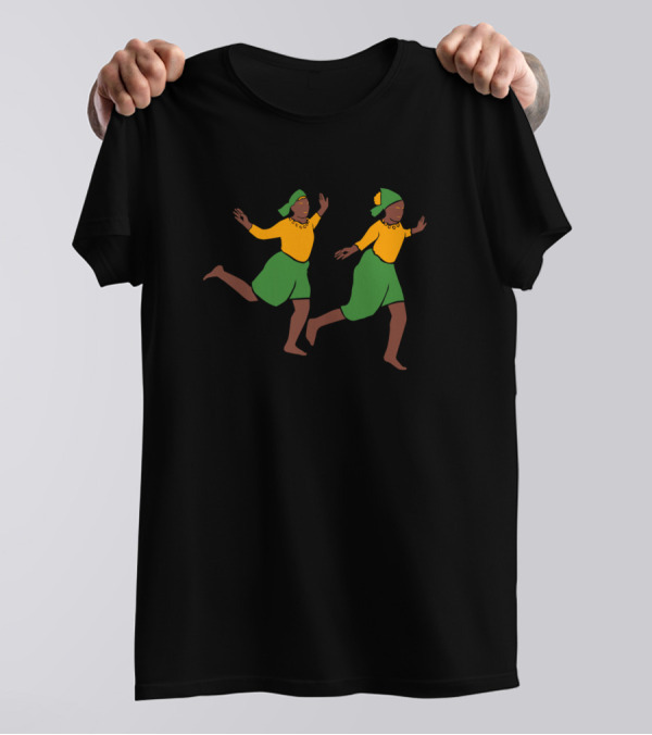 Kwanzaa Dance Celebration In Colorful Traditional Attire T-Shirt