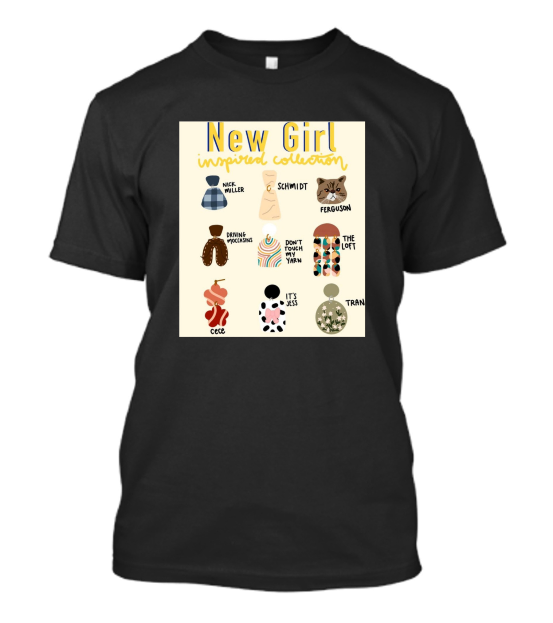 New Girl Inspired Collection Nick Miller Schmidt Ferguson Cece Tran Jess The Loft T-Shirt