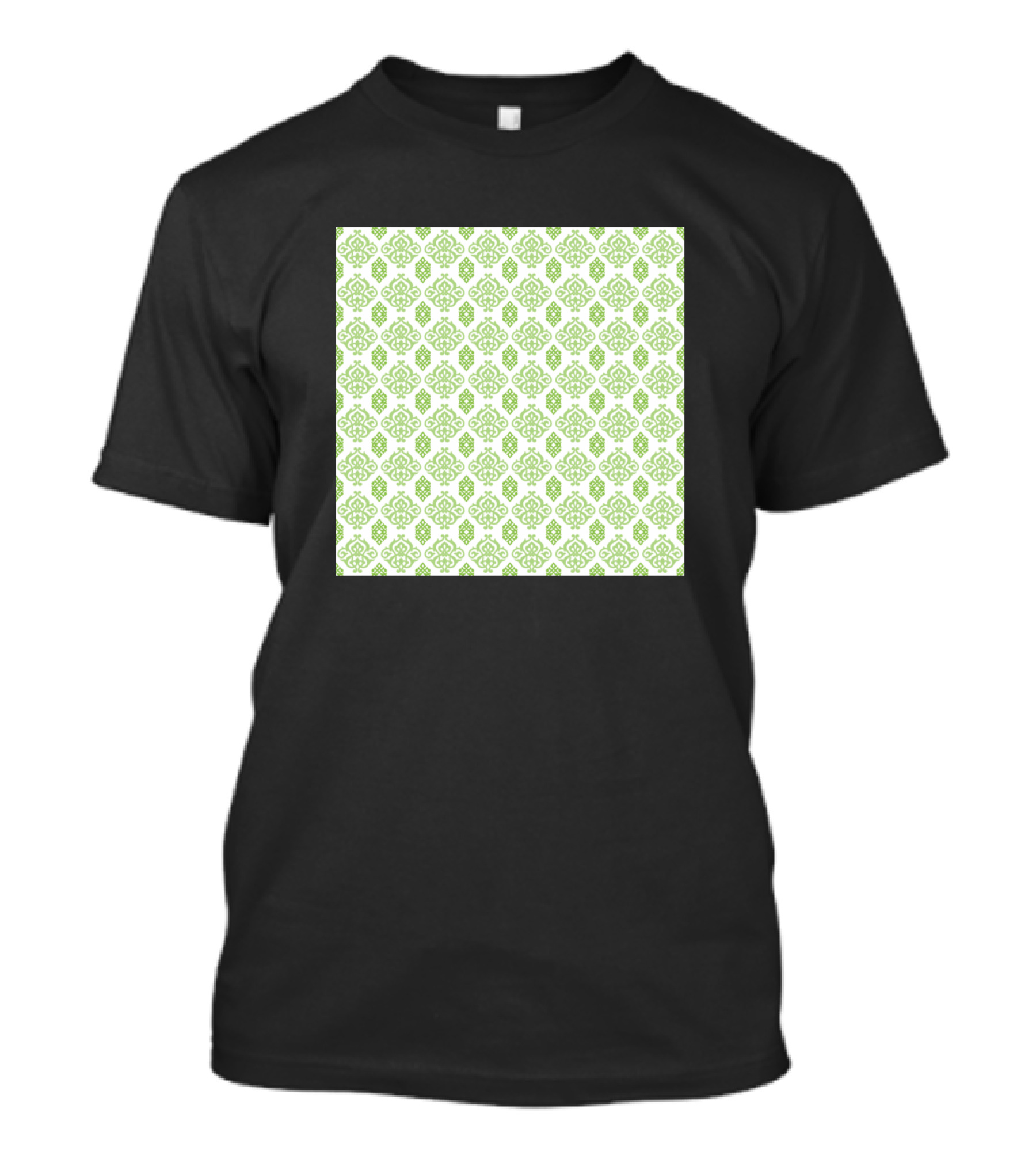 Ornament Green Pattern Repeating Motif T-Shirt