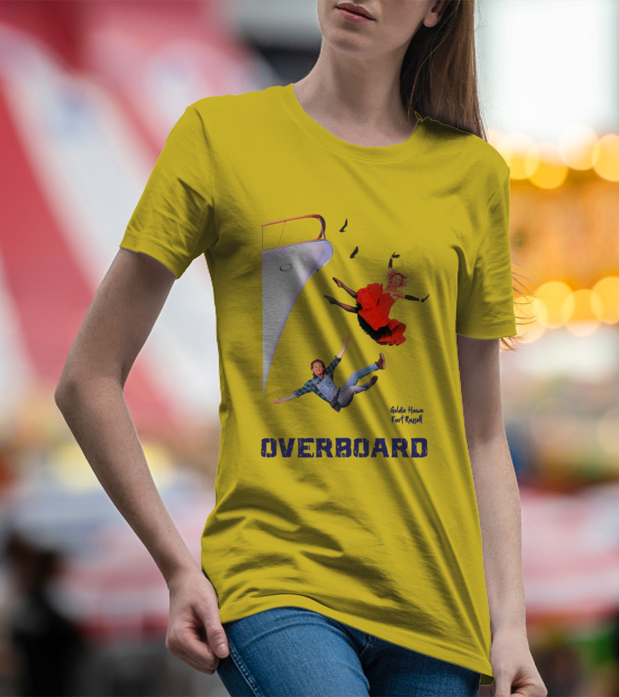 Overboard 1987 Goldie Hawn Kurt Russell Cruise Scene T-Shirt