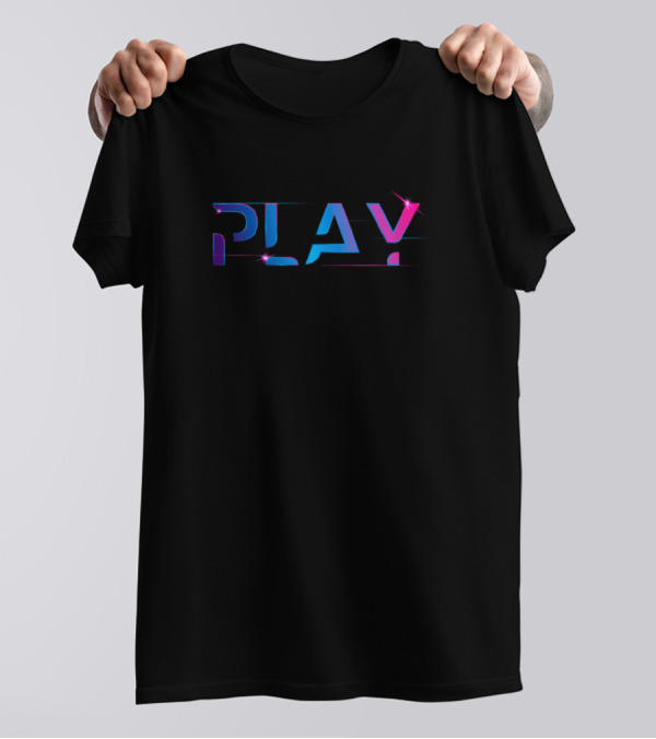 PLAY Retro Synthwave Aesthetic T-Shirt