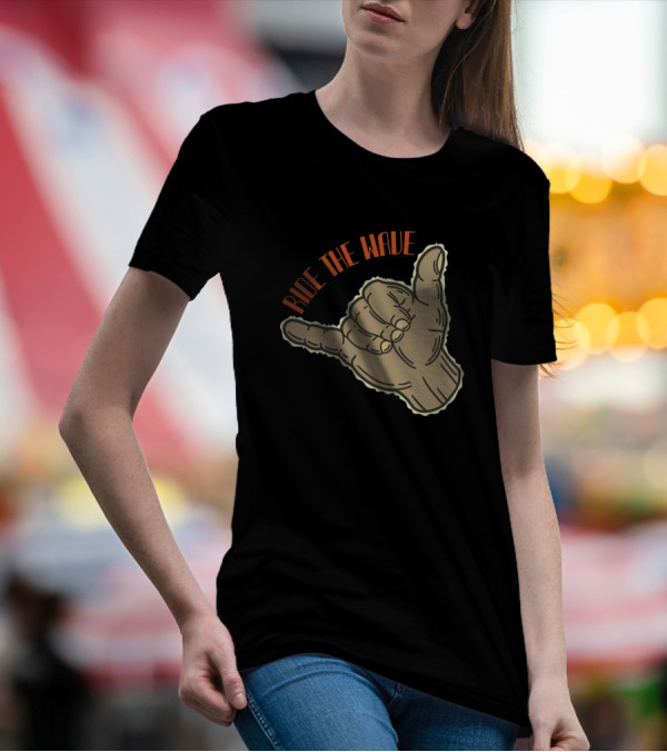 Ride The Wave Hang Loose Shaka Gesture T-Shirt
