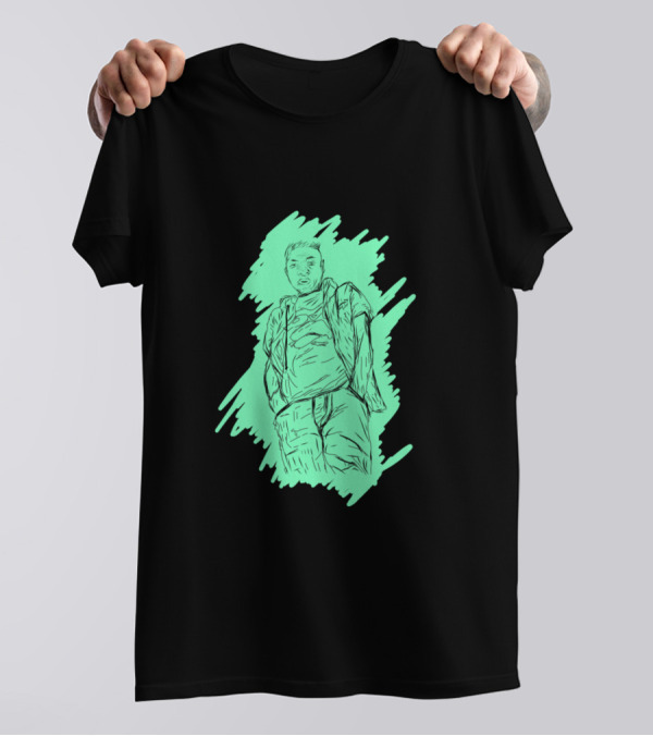 Sketch Post With Colour Urban Comic T-Shirt