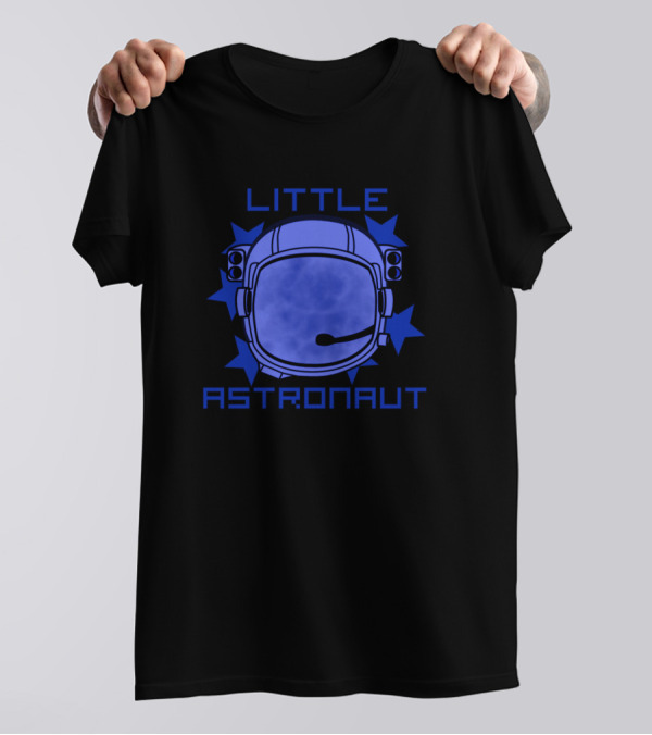LITTLE ASTRONAUT Space Helm And Stars T-Shirt