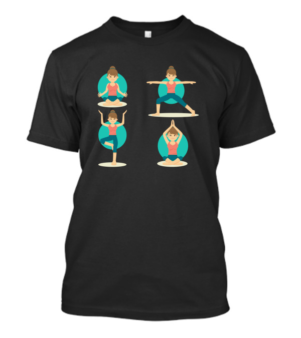 Stay Healthy And Fit Yoga Poses T-Shirt