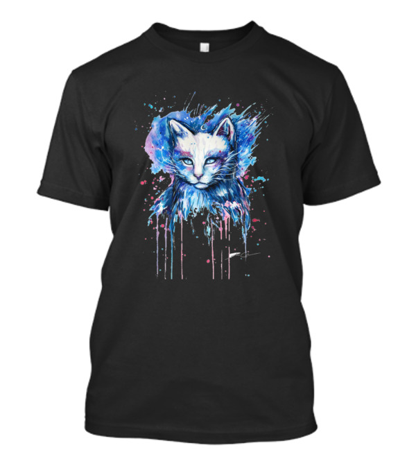 Sweet Cat Cosmic Blue Splash T-Shirt