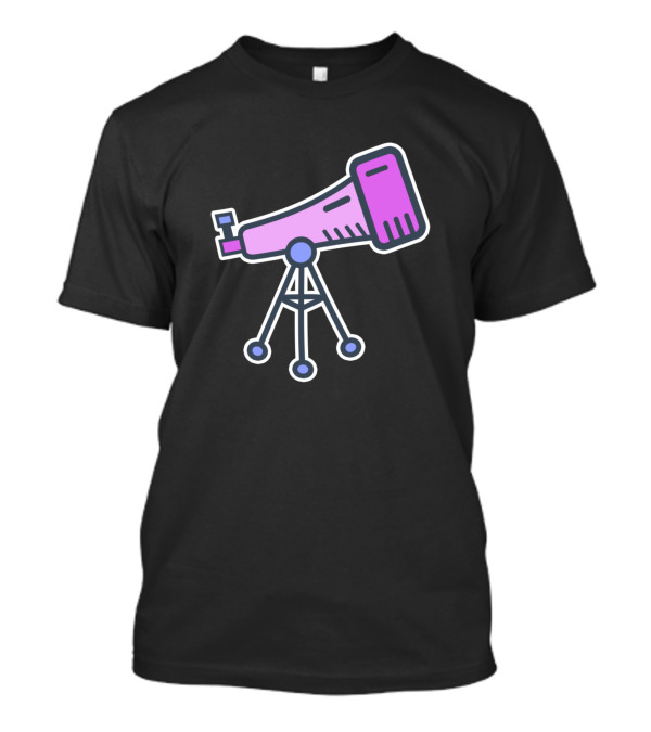 Telescope Pink Version Women In Science Astronomical Exploration T-Shirt