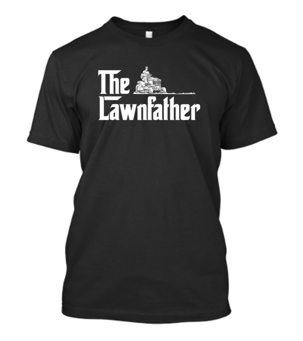 The Lawnfather Riding Mower Vintage Mafia T-Shirt