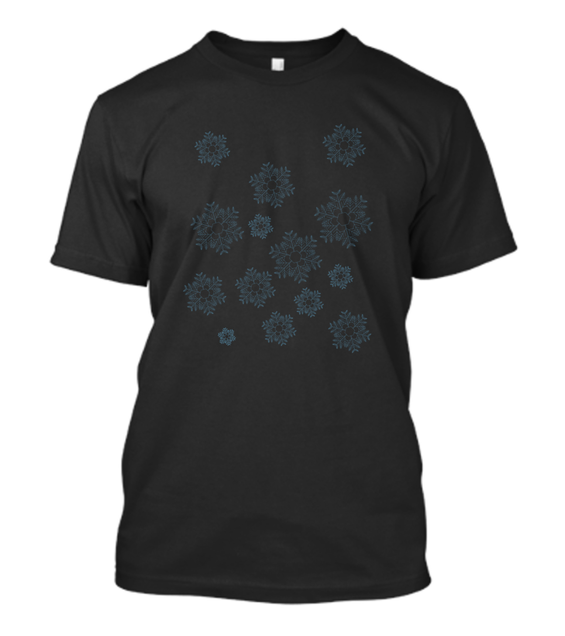 Winter Blue Snowflake T-Shirt