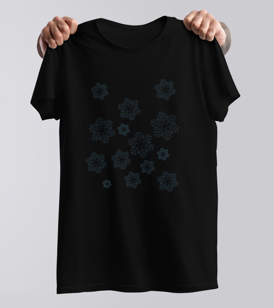 Winter Blue Snowflake T-Shirt
