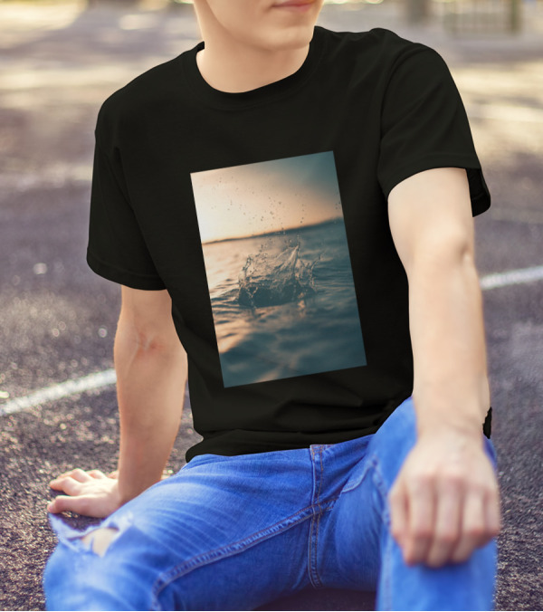 Sea Purity Splash At Sunset T-Shirt