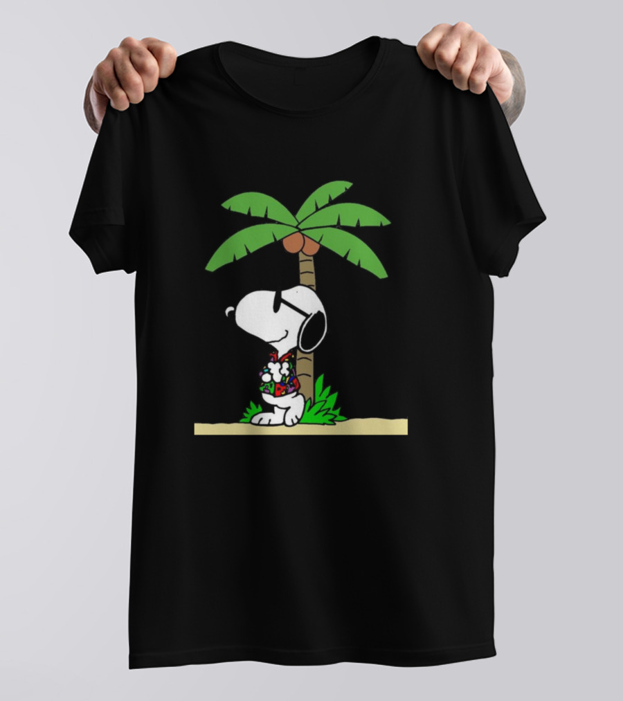 Snoopy Tropical Holidays In Sunglasses And Hawaiian T-Shirt