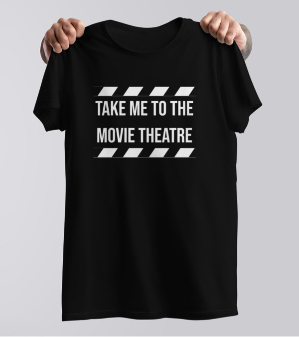 TAKE ME TO THE MOVIE THEATRE Film Clapboard Stripes T-Shirt