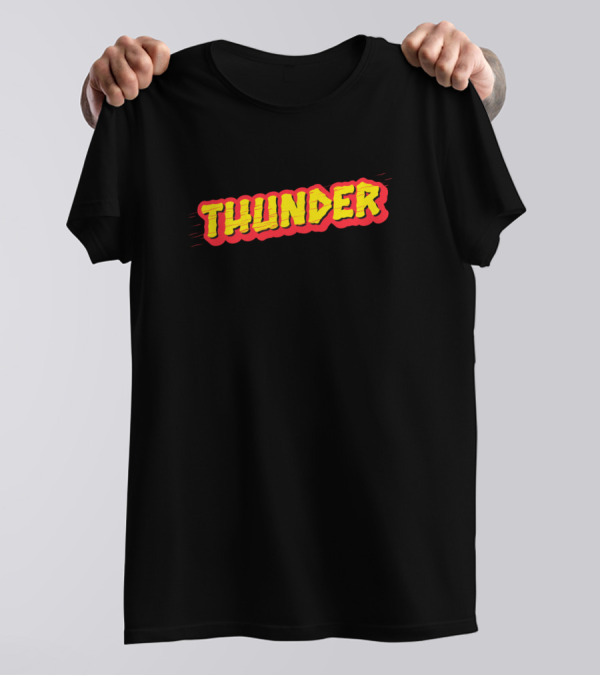 Thunder Bold Yellow And Red 3D T-Shirt