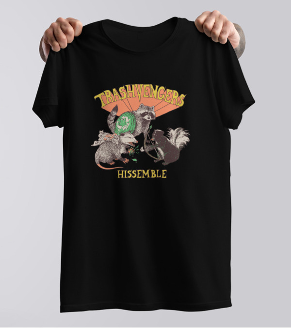 Trashvengers Hissemble Raccoon Possum Skunk T-Shirt