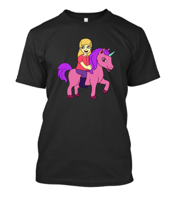 Unicorn Rainbow Rider Girls Colorful Adventure T-Shirt