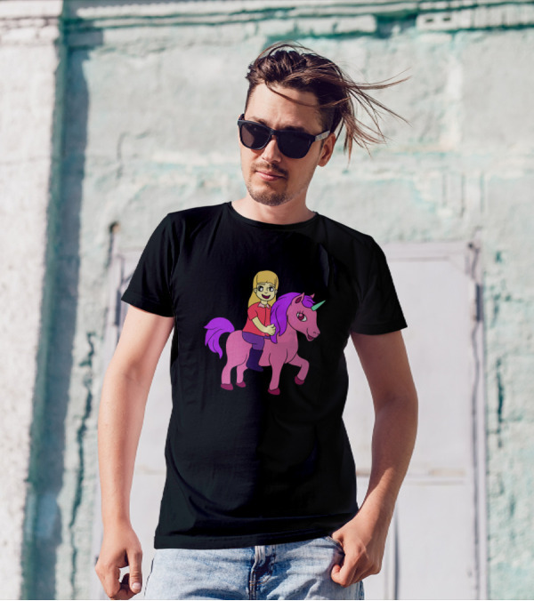 Unicorn Rainbow Rider Girls Colorful Adventure T-Shirt