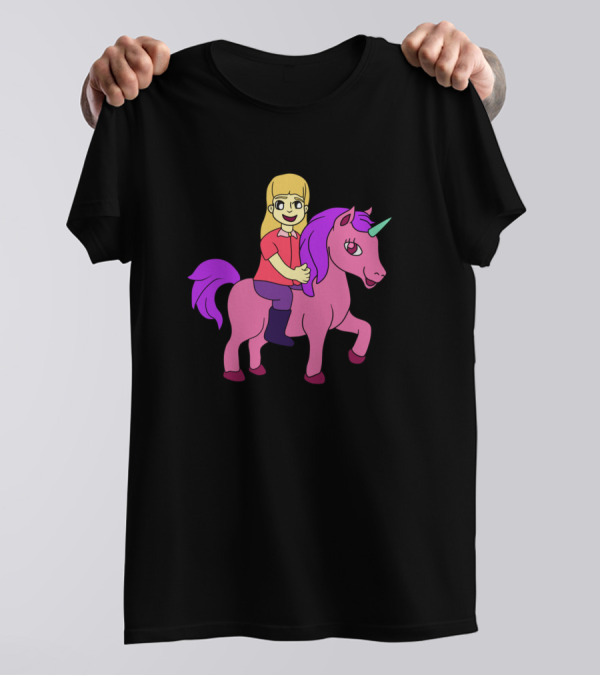 Unicorn Rainbow Rider Girls Colorful Adventure T-Shirt