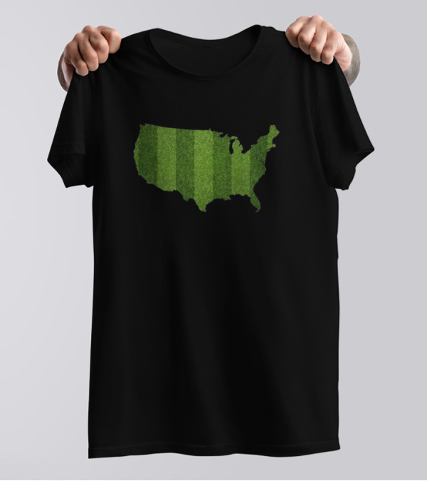 USA Map Grass T-Shirt