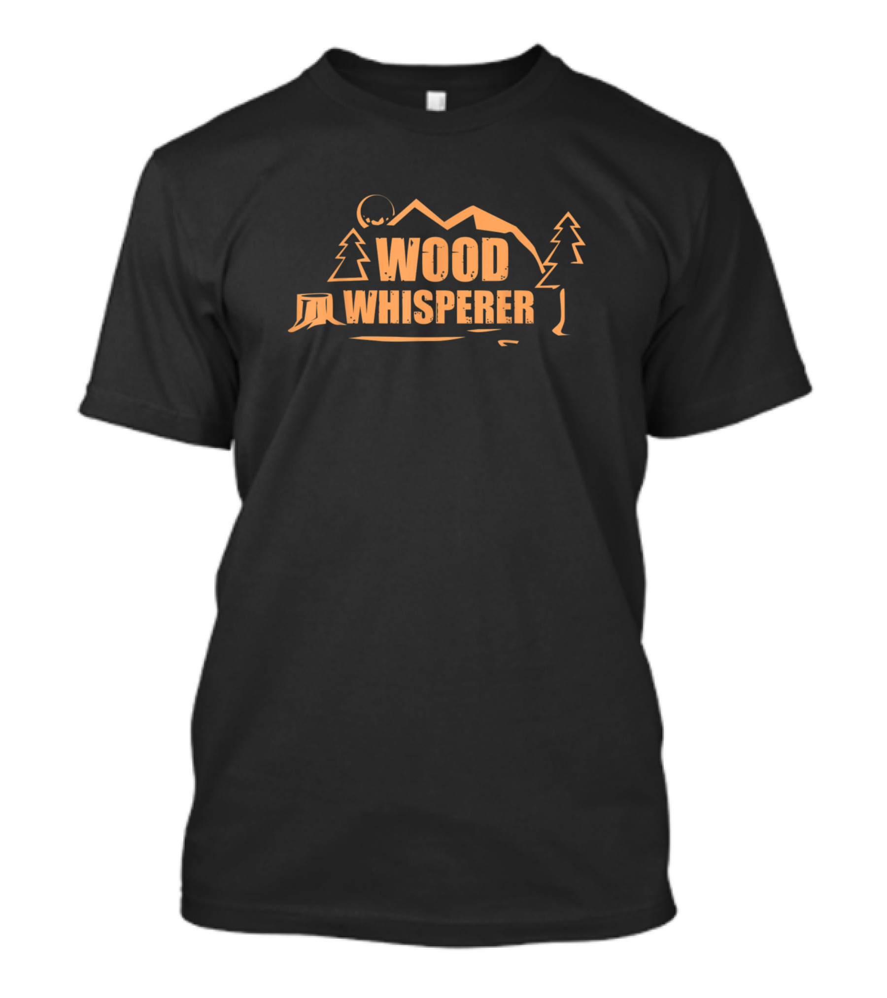 Wood Whisperer Carpenter Woodworking Forest Scene T-Shirt