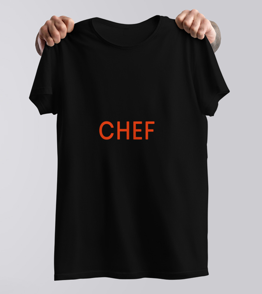 World's Best Chef Bold Black T-Shirt