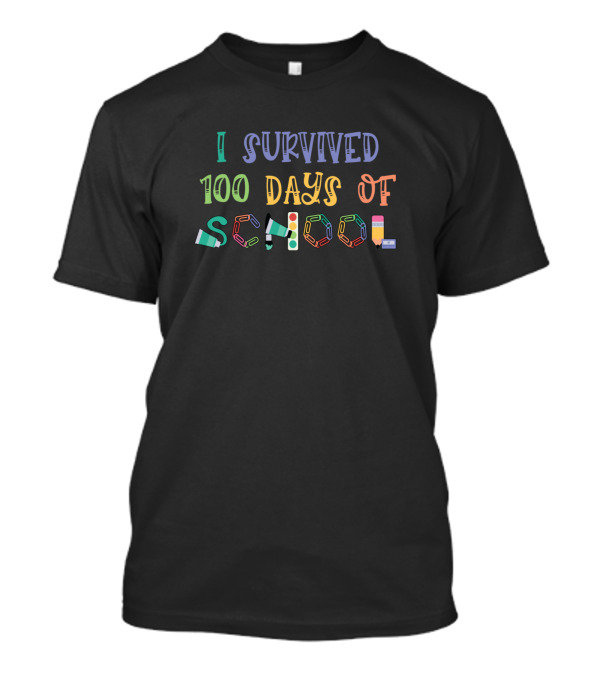 I Survived 100 Days Of School T-Shirt