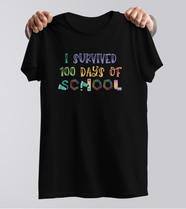 I Survived 100 Days Of School T-Shirt