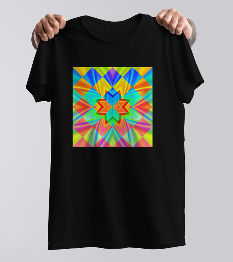 An Explosion Of Color Geometric Vibrant T-Shirt
