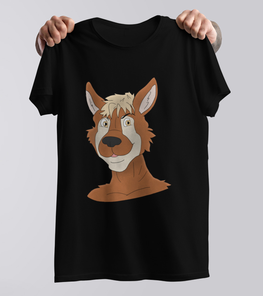 Anthro Animal Face Fox Illustration Character T-Shirt