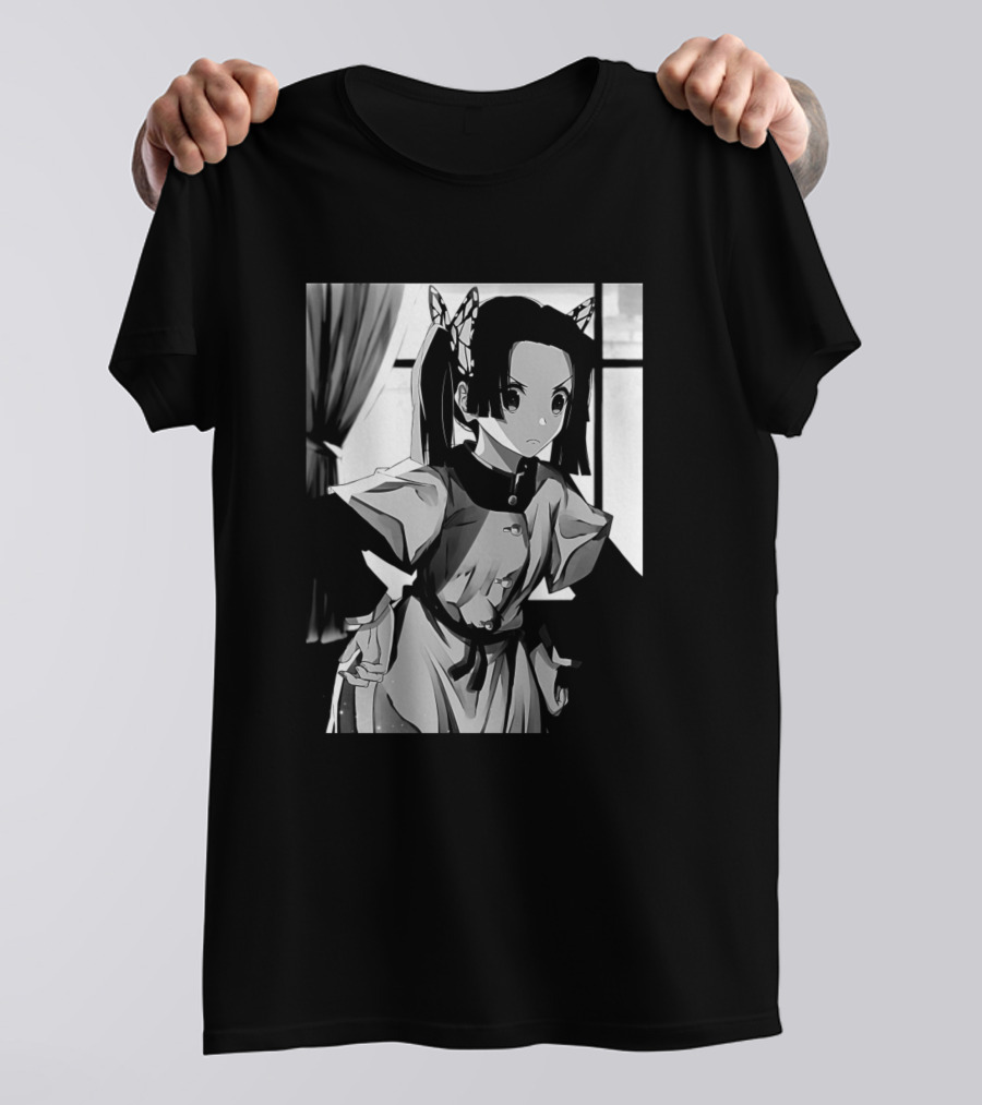 Aoi Kanzaki Monochrome Anime Character Profile T-Shirt