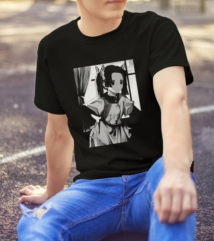 Aoi Kanzaki Monochrome Anime Character Profile T-Shirt
