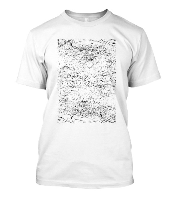Black Grunge Texture Distressed Abstract T-Shirt