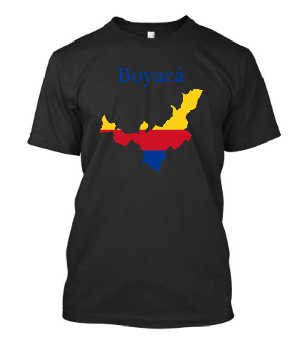 Boyacá Colombia Department Map With Flag Colors T-Shirt
